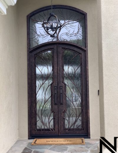 Sample Custom Double Wrought Iron Doors by Baltic