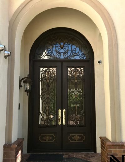 Custom Double Wrought Iron Doors Sample Image