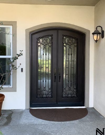 Wrought Iron Custom Double Doors by Baltic