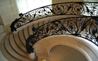 Wrought Iron Stair Railing Design Ideas for Indoor and Outdoor