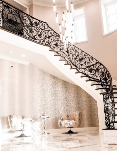 ornamental iron staircase